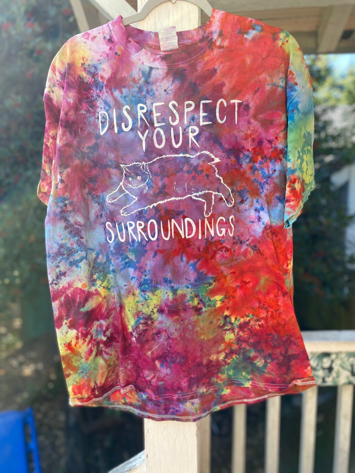 Image of XL Disrespect Your Surroundings Tie Dye Shirt 6