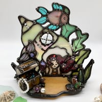 Image 1 of Mermaid Shell Cottage Candle Holder 