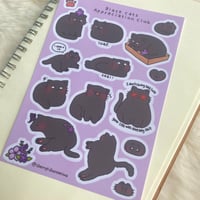 Image 2 of Black Cats Appreciation Club Sticker Sheet