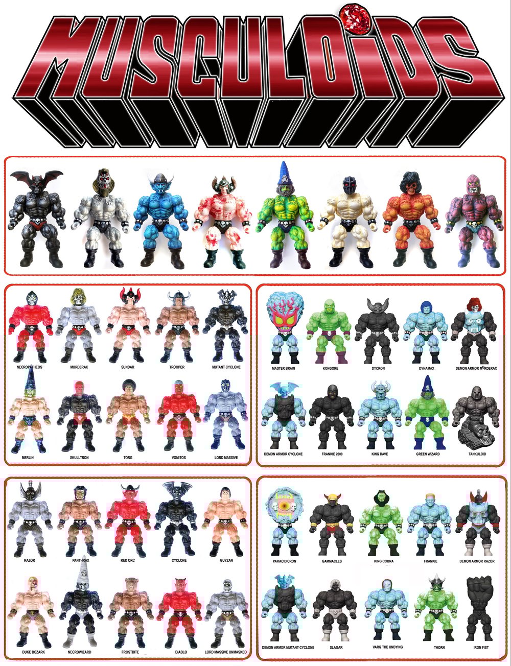 MUSCULOIDS 24” figure