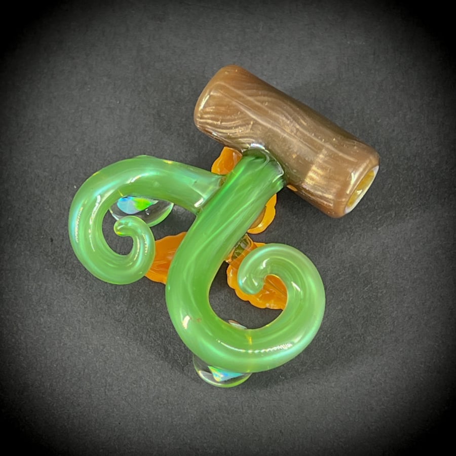 Image of Orange Trifoliate Opal Vine Pendant