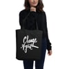 Change Agent White Script Eco Tote Bag 