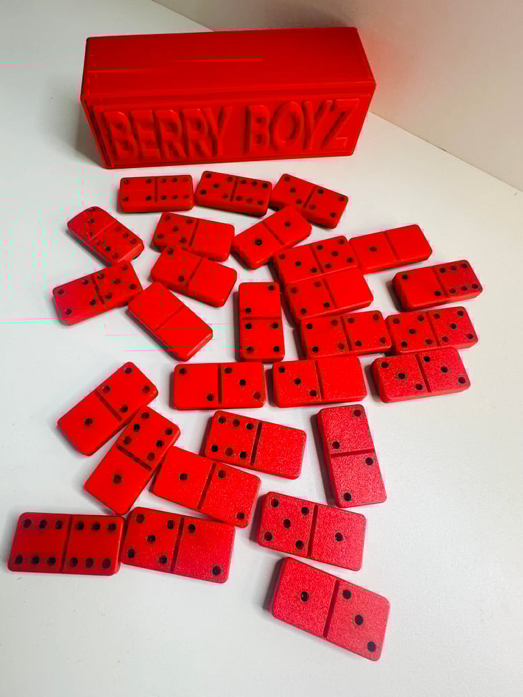 Image of Custom 3D Dominoes with Case – Limited Edition