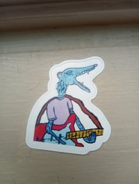 Image 1 of Possum Playing Guitar Sticker