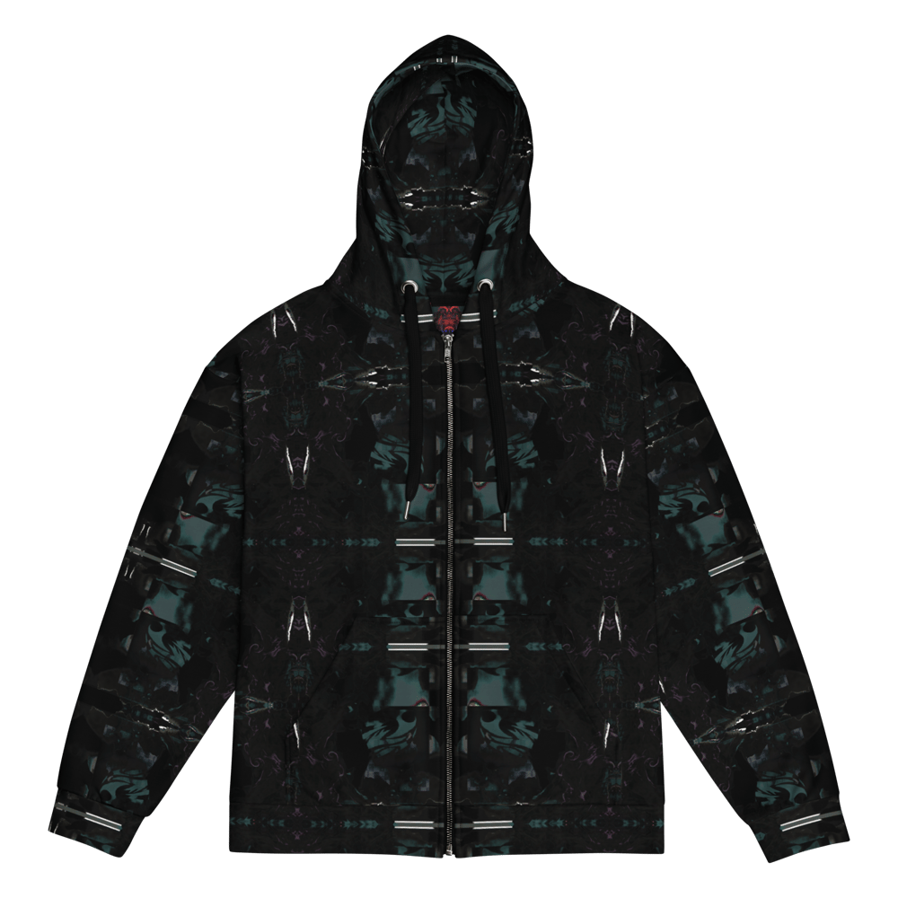 reloaded redosing all over zip hoodie (made with recycled materials)