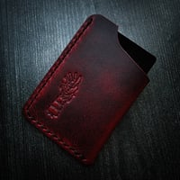 Image 2 of 107 CARD HOLDER - BORDEAUX