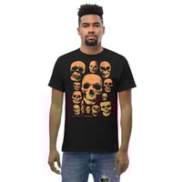 Image 3 of Little Plastic Skulls unisex tee (Gourd Orange)