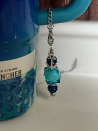 Image 3 of Sea Glass Aura Tumbler Handle Charm