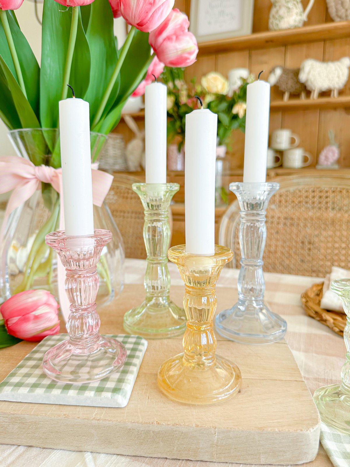 SALE Pastel Candle Holders 4 Colour Options With Love Abigailx   Pastel Candle Holders 4 Colour Options 