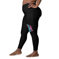 Image 2 of Crossover leggings with pockets