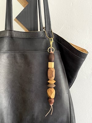Image of BRANCUSI BAG CHARM / KEYCHAIN: WOOD #1