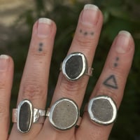 Image 1 of Beach pebble rings