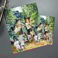 Image 4 of Journey Witches Signed Watercolor Print 