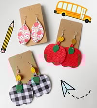 Image 2 of Apple earrings- sparkly or matte 