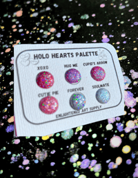 Image 3 of Holo Hearts Watercolor Dot Card Palettes LIMITED EDITION ✨