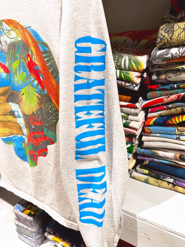 Grateful Dead 1993 Spring Tour Longsleeve Hooded Shirt - Size L