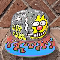 Image 2 of Hand Painted Hat 18 1/1 Flat Brim Hat 