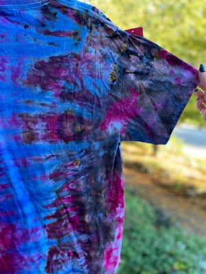 Image of LARGE Godzilla Be Gay Do Crime Tie Dye Shirt 2