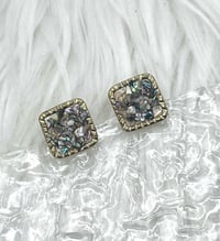 Image 1 of SQUARE ABALONE SHELL STUDS