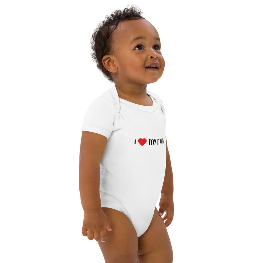 Image of Organic cotton Mom Love baby bodysuit