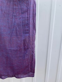 Image 4 of khadi silk scarf -purple 