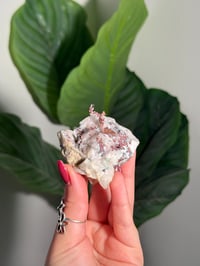 Image 1 of COPPER X MALACHITE STAINED QUARTZ -MOROCCO- K