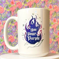 Image 1 of Use Your Purple white glossy mug