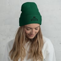 Image 16 of Brackish Wooder – Embroidered Cuffed Beanie (Classic Black Logo)