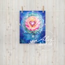 Image 3 of Cosmic Lotus Heart Poster