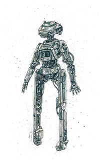 Image 6 of Droids 8.5x14 Signed Art Print Selection