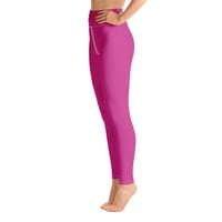 Image 4 of CERISE  YOGA LEGGINGS 
