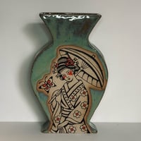 Image of Turquoise Geisha Vase 