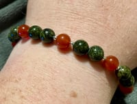 Image 5 of Russian Serpentine and Carnelian with Hematite - Size 6.75