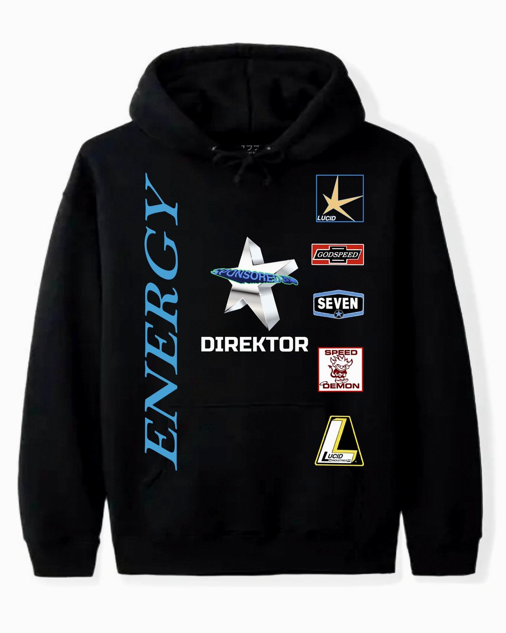 Image of SPONSORED BY HOODIE (BLACK)