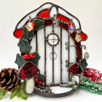 Image 5 of PRE ORDER LISTING festive fairy door candle holder 