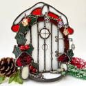 PRE ORDER LISTING festive fairy door candle holder 