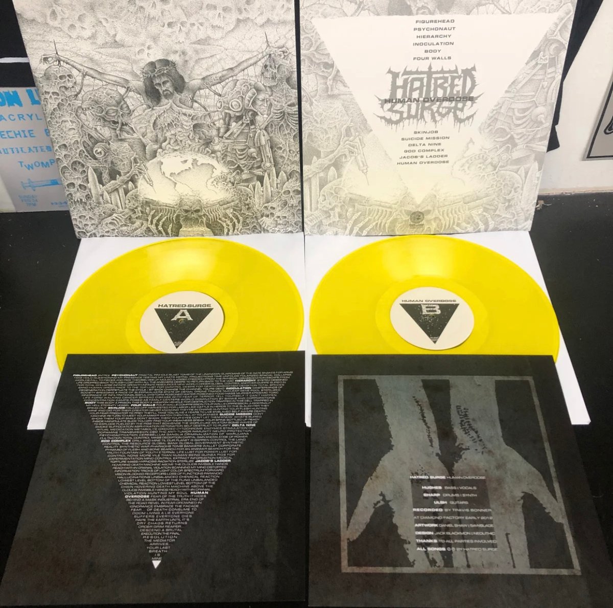 Image of Hatred Surge - "Human Overdose" LP (Yellow)