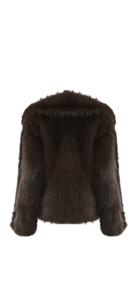 Image 5 of Faux Fur Lapel Jacket