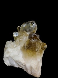 Image 3 of 435g Black Smoky Quartz Citrine Crystal Cluster Mineral Specimen 