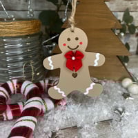 Image 2 of Personalised Gingerbread Man Decoration