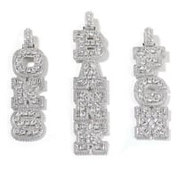 Image 3 of Diamond studded Name Pendant 