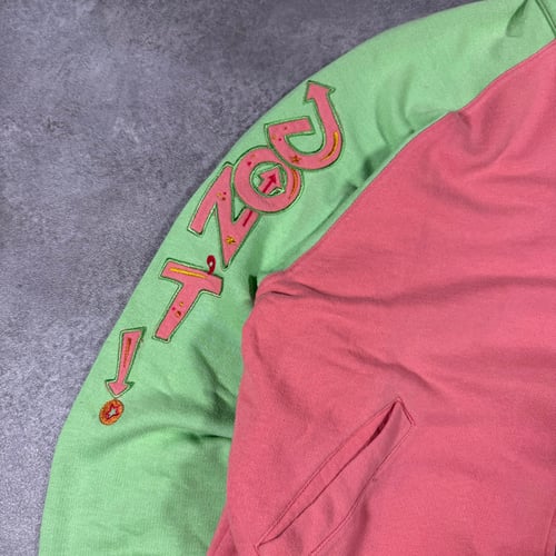 Image of 1980s Iceberg “Don’t Drug Out” Zip Up, Size Large