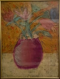 Image 3 of Vibrant Mixed Media Floral Drawing