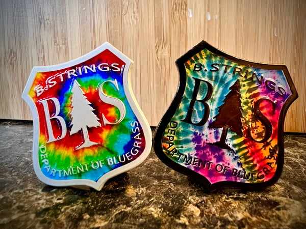 Image of DEPARTMENT OF BLUEGRASS BADGES - TIE DYE