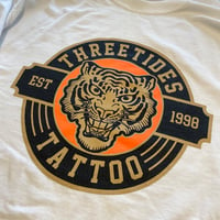 Image 2 of TIGER LONG SLEEVE T WHT