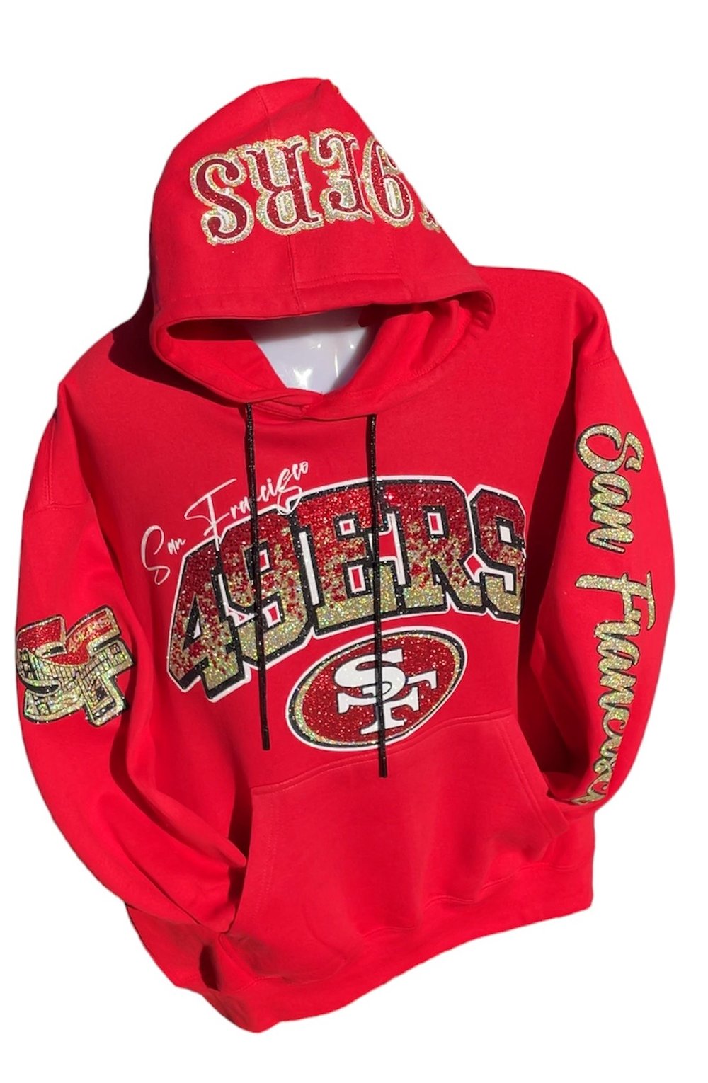 Big Boy Red Football Hoodie