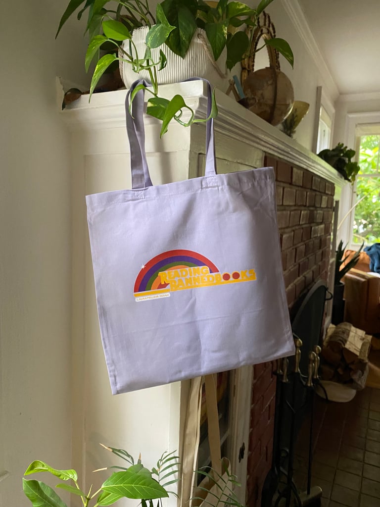 Reading Banned Books Tote Bag Image 3