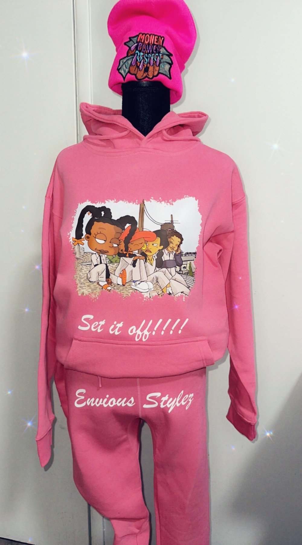 Image of Size medium set it off sweatsuit set unisex