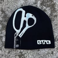 Image 1 of SCISSORS BEANIE - WHITE