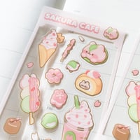 Image 2 of Sakura Cafe | Transparent Sticker Sheet